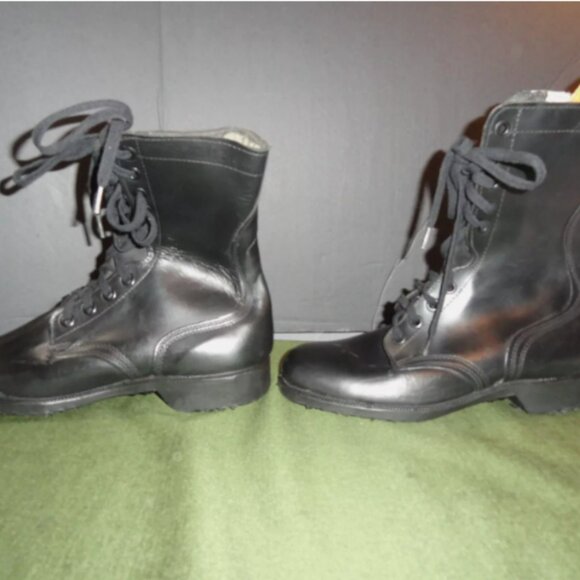 NEW MANUFACTURE DEFECT 1981 RO-SEARCH LEATHER MILITARY SIZE 9W BOOTS LD 4166 main image 11